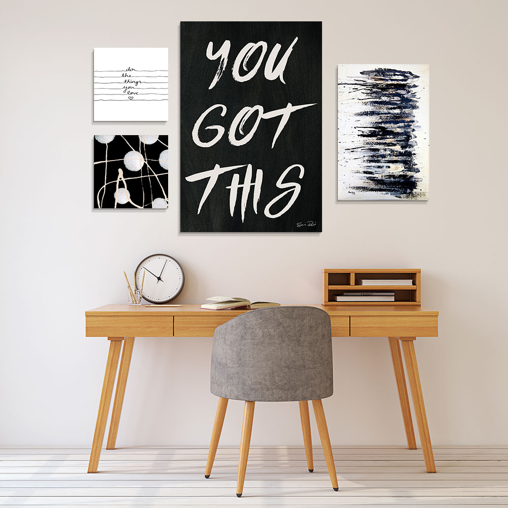 Motivational Office Typography Gallery Wall