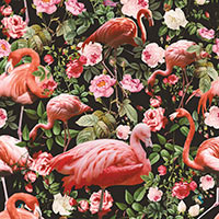 Floral And Flamingo, Burcu Korkmazyurek