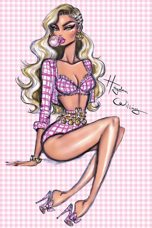 Pretty in Plaid, Canvas Print by Hayden Williams