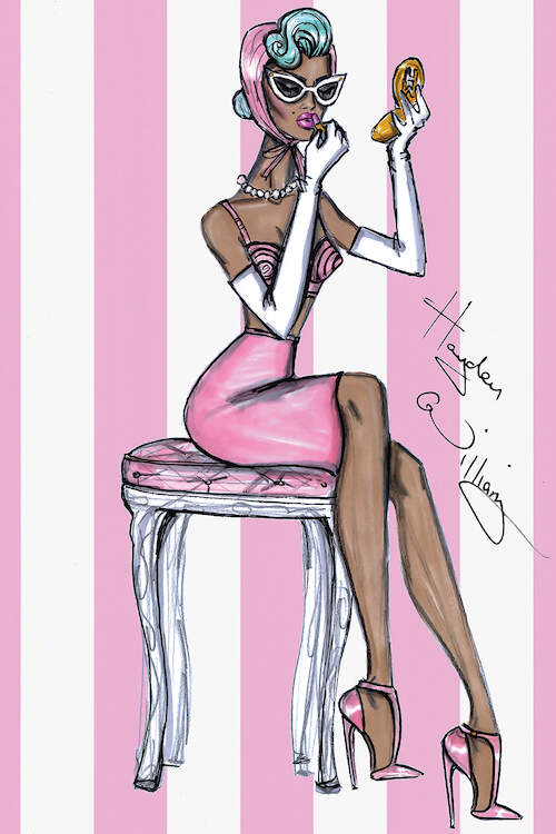 Hayden Williams Fashion Illustrations: Rihanna: Talk That Talk