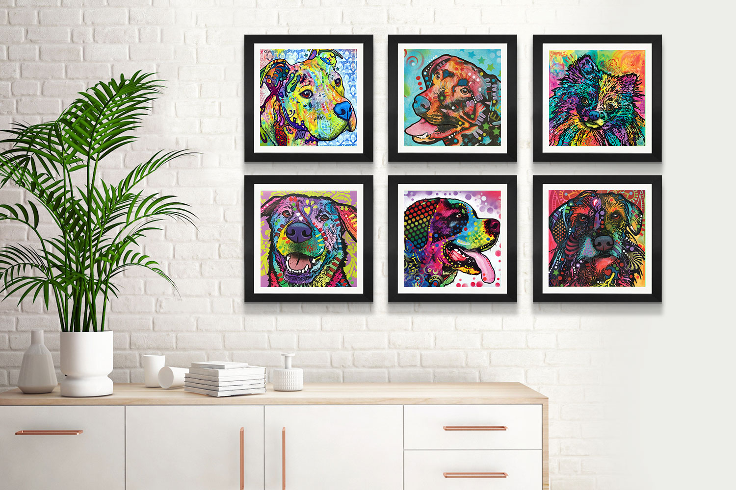 decorating with dog art