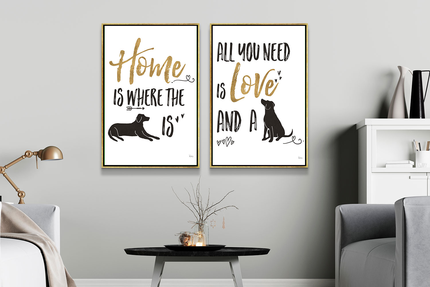 decorating with dog art