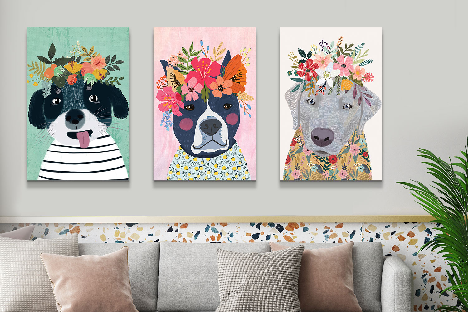 decorating with dog art