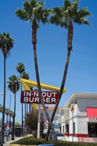 Photograph of In-N-Out Burger in California by iCanvas artist Peter Bennett