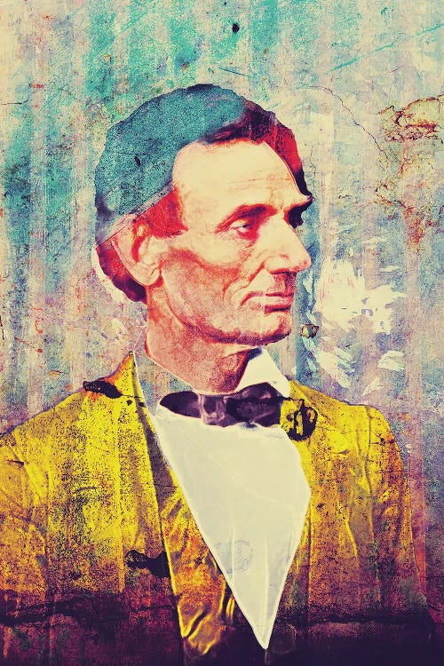 vintage wall art of President Abe Lincoln by iCanvas new creator Brysemal