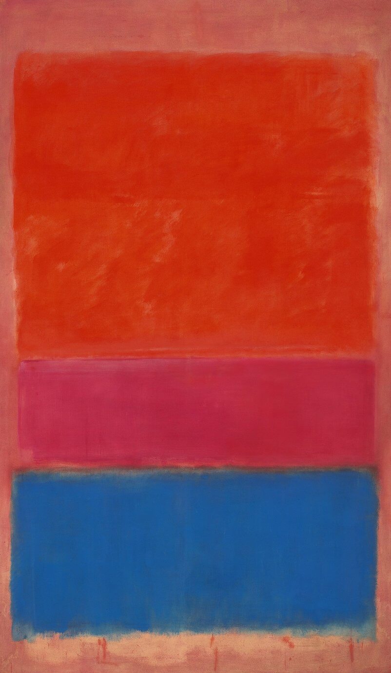 No 1 royal red and blue by Mark Rothko