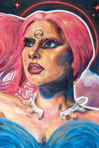Gay icon art of Lady Gaga from Chromatica album by iCanvas artist Forrest Stuart