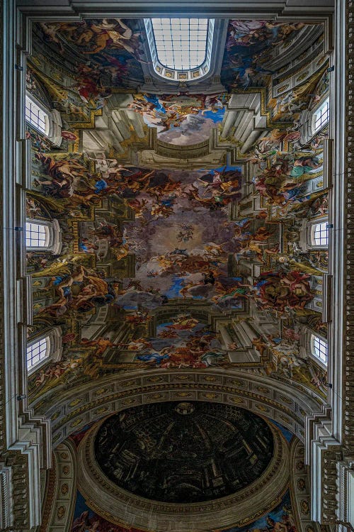 Photography of church ceiling by new icanvas artist Chris Lord