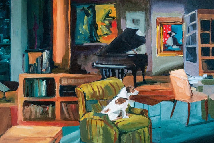 Painting of Frasier's apartment by new creator Liz Frankland