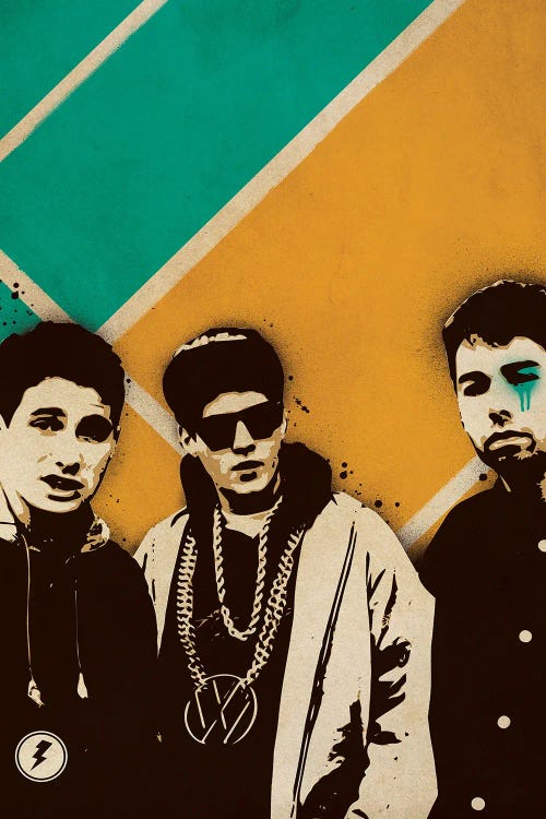 Pop culture art of Beastie Boys by new icanvas creator Supanova