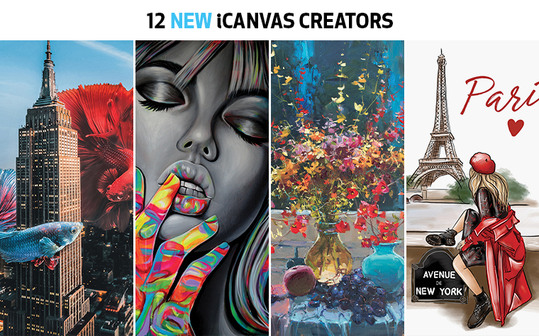 new icanvas creators new icanvas artists new creators