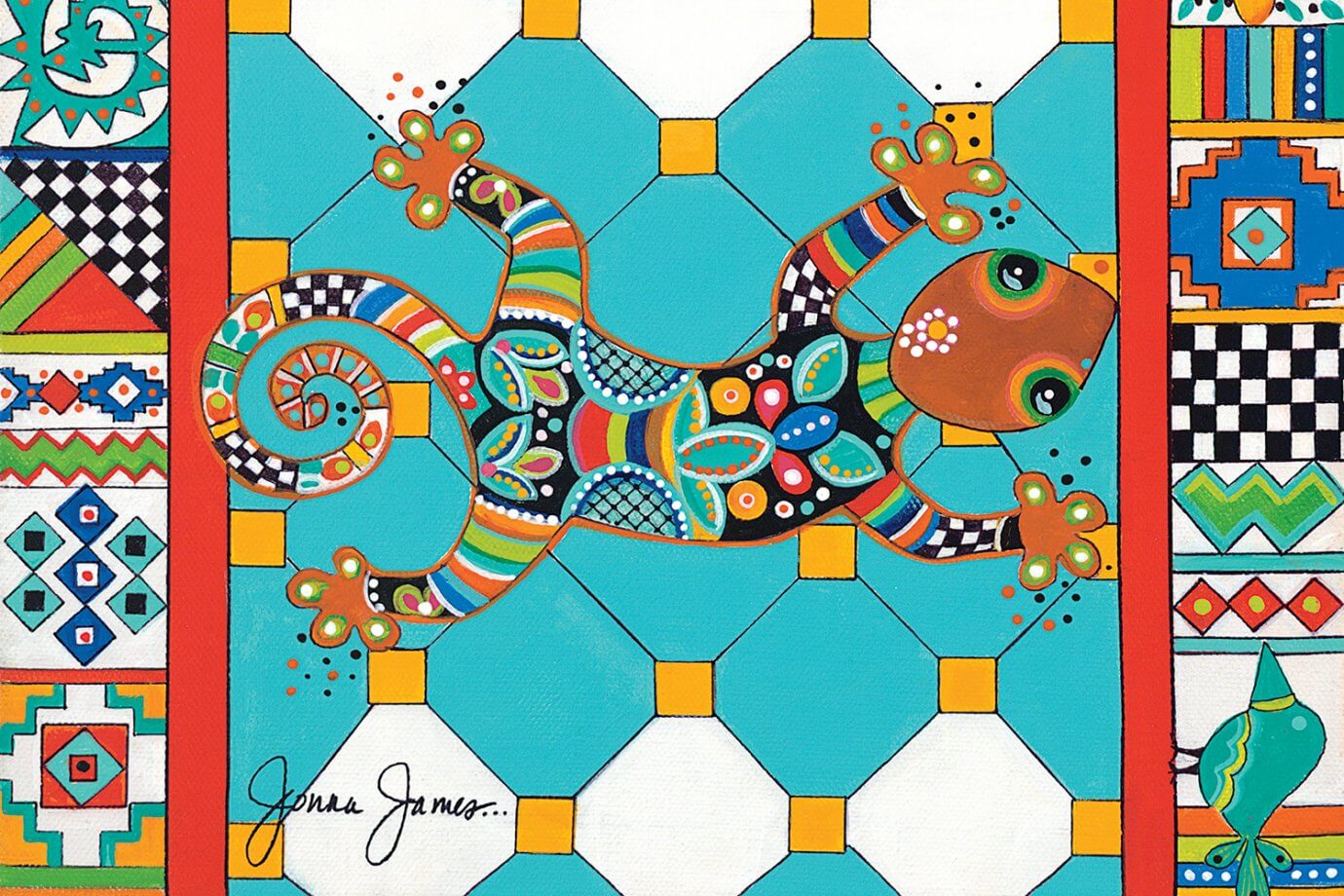 Various Takes on Lizard Art | iCanvas Blog - Heartistry