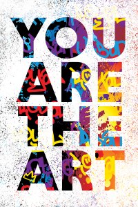 You are the art sentiment in colorful letters