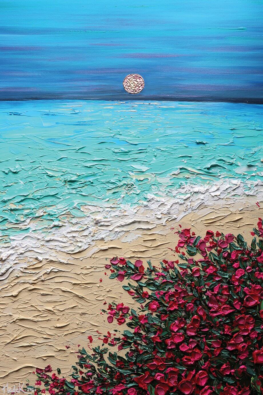 Nada Khatib Watch This Artist’s Palette Knife Nature Painting