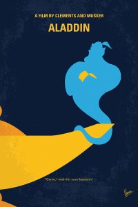 Silhouette of Genie from Aladdin