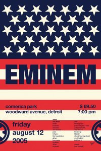 American flag Eminem poster