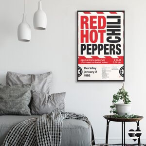 Red Hot Chili Peppers concert poster