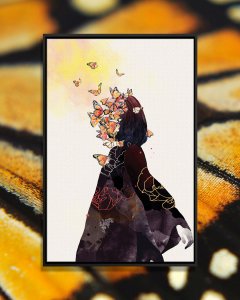 Lifestyle-PNY12 Dark figure with butterflies flying out of face