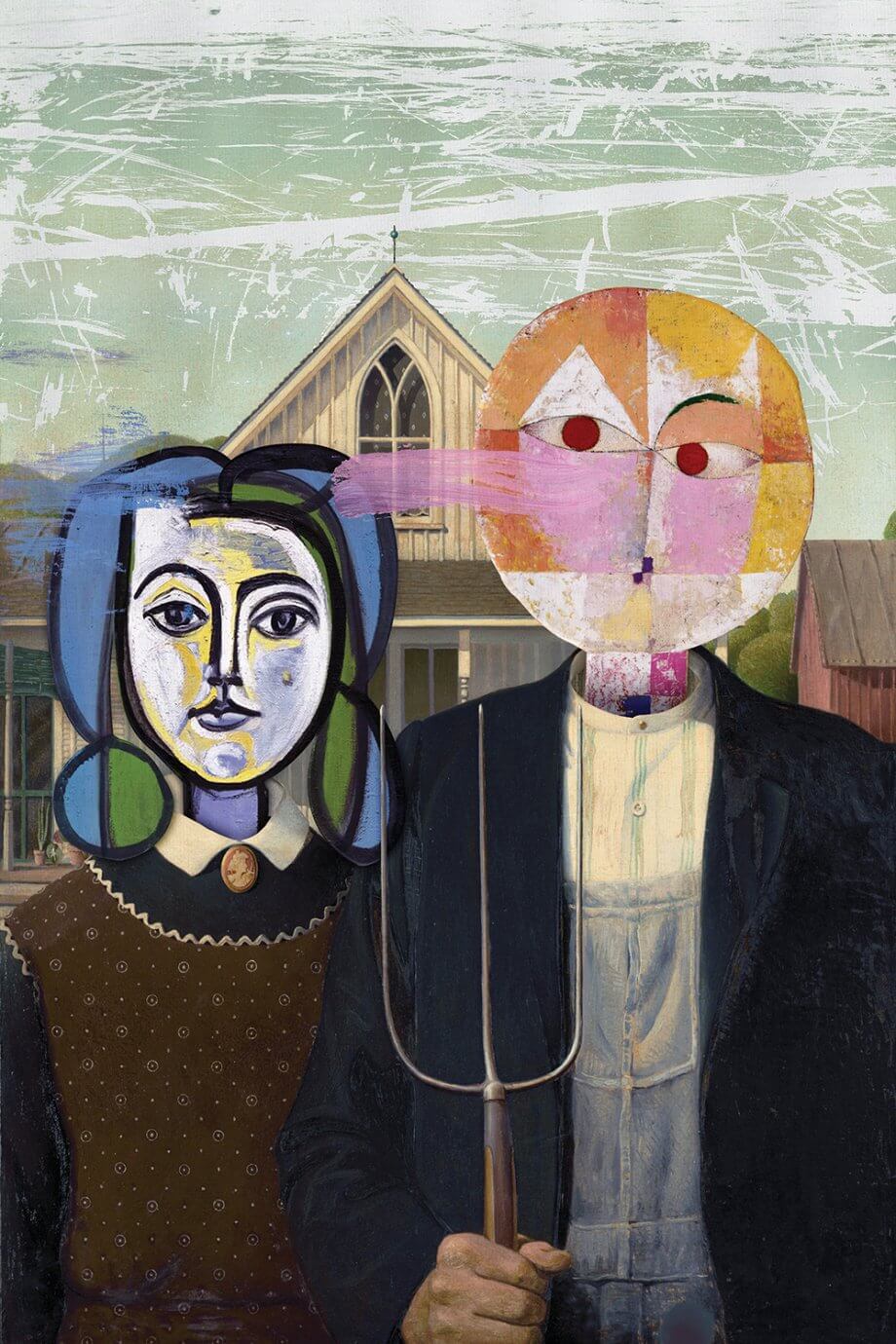 Various Takes on American Gothic – iCanvas Blog – Heartistry