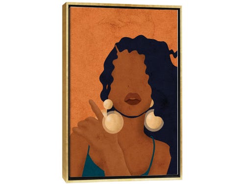 Reyna Noriega art - black portrait