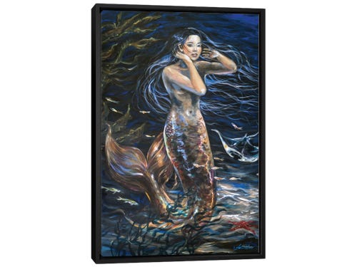 linda olsen painting - mermaid