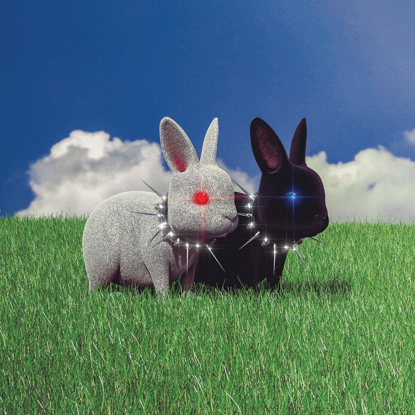 Isaiah Worrington digital art with 2 bunnies