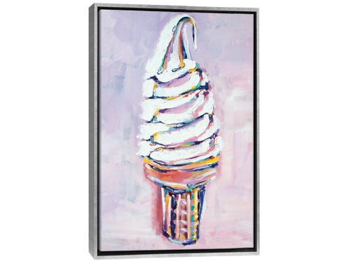 Laurel Greenfield painting - vanilla ice cream cone