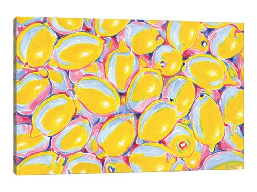 Vitali Komarov painting - pile of lemons