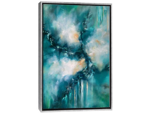 christopher lyter painting - blue ocean abstract