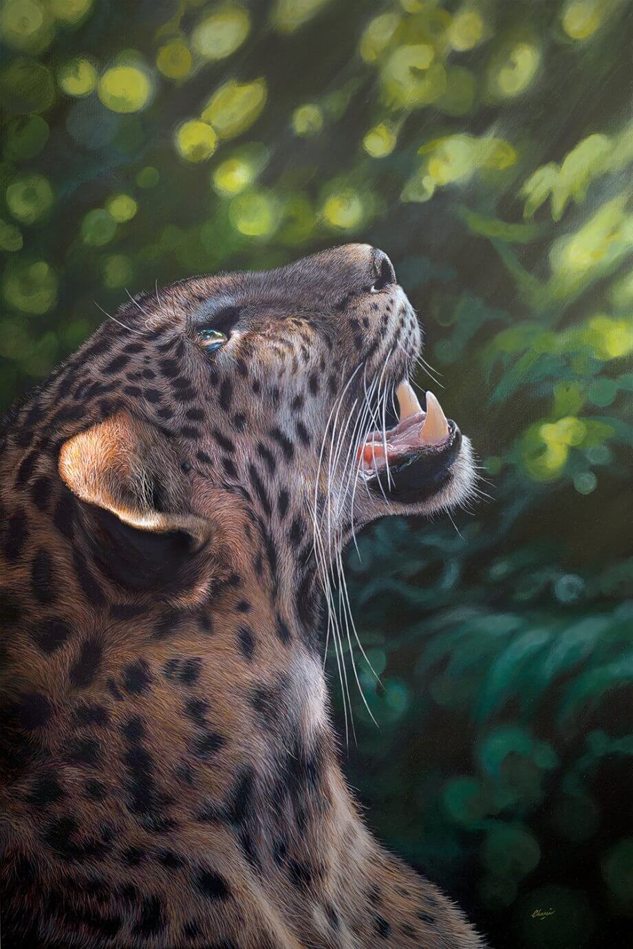 chami's art painting - wild jaguar