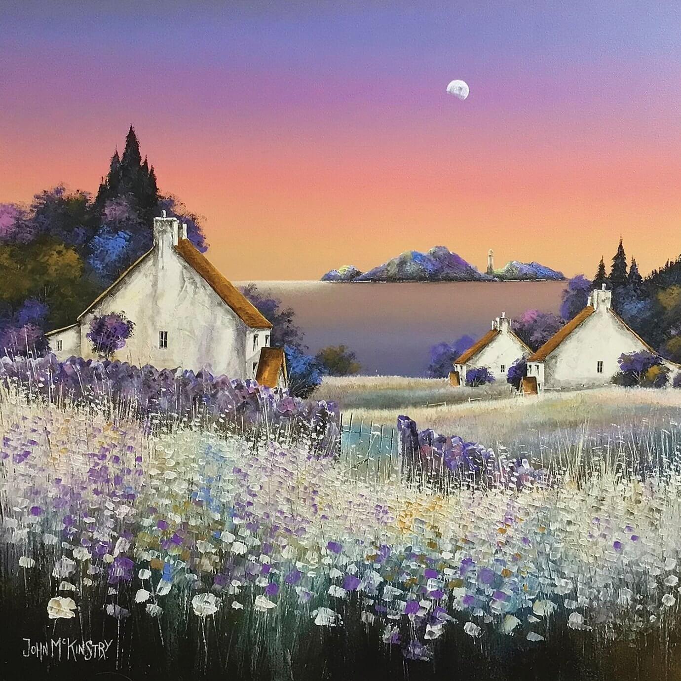 john mckinstry painting - coastal cottages