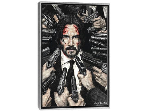 inked ikons drawing - john wick