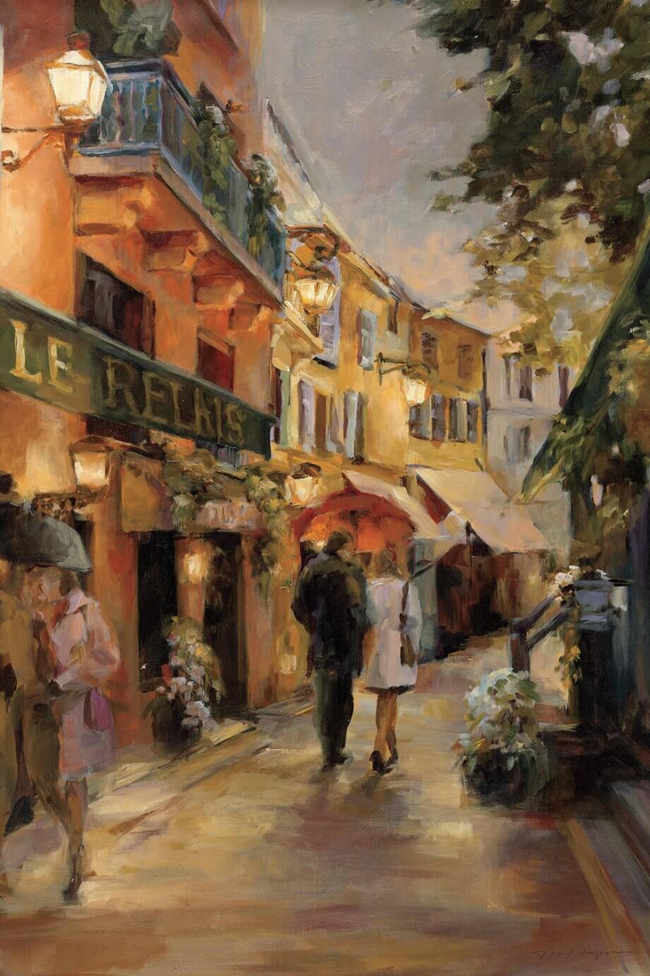 marilyn hageman painting - walk through paris