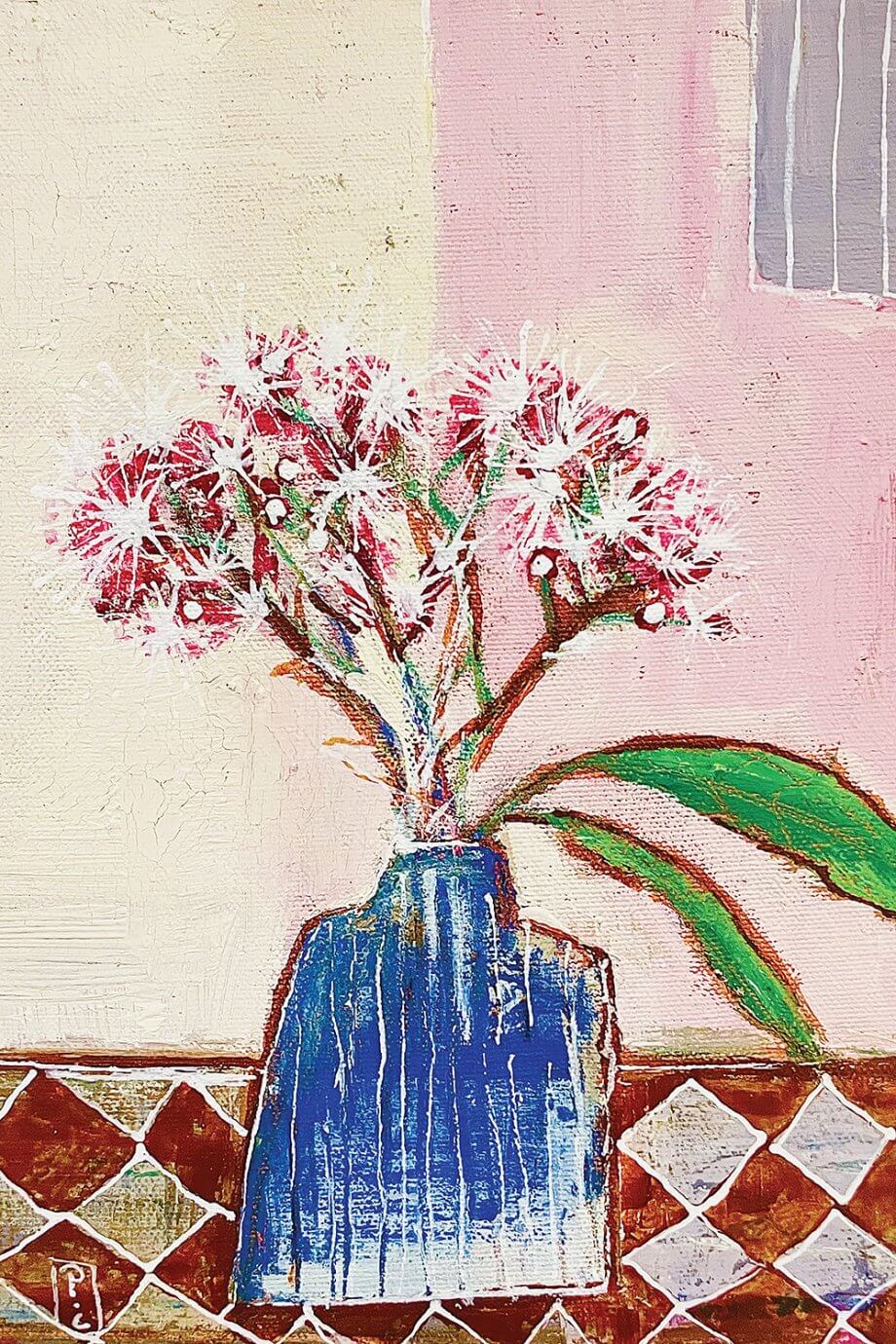 pavni c painting - flower vase