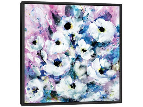 Kathy Morton Stanion watercolor painting - blooming white flowers
