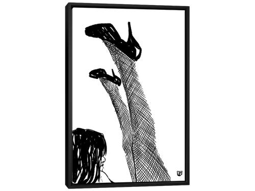 Giuseppe Cristiano drawing - art noir woman