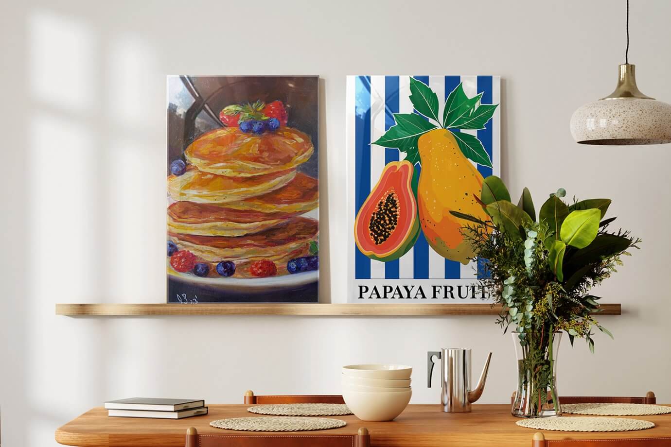 pancake and fruit art for food lovers