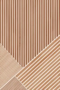Pattern with terracotta and white stripes