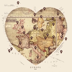 TFA102 heart shaped map of europe