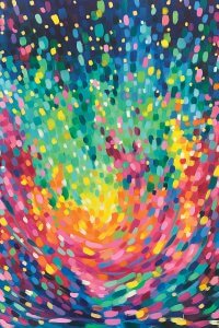 COY4 rainbow colored splashes of color