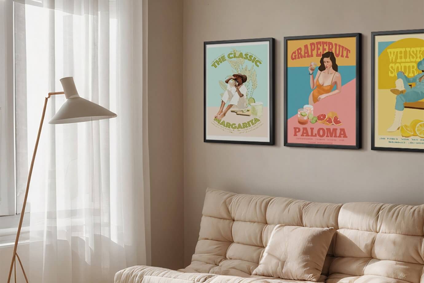 trio of gallery poster art