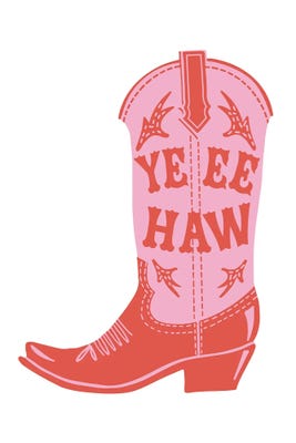 yeehaw cowboy boot