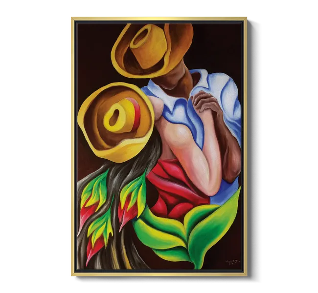 a man and woman in a dancing pose