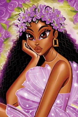 portrait of woman with flower crown
