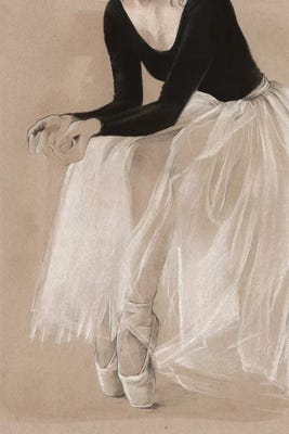woman in black top and flowy white skirt
