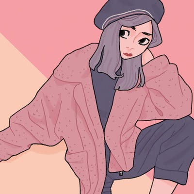 woman in winter coat and hat