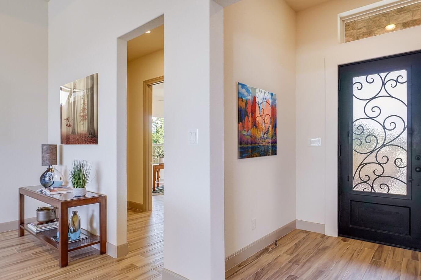 autumn art in entryway
