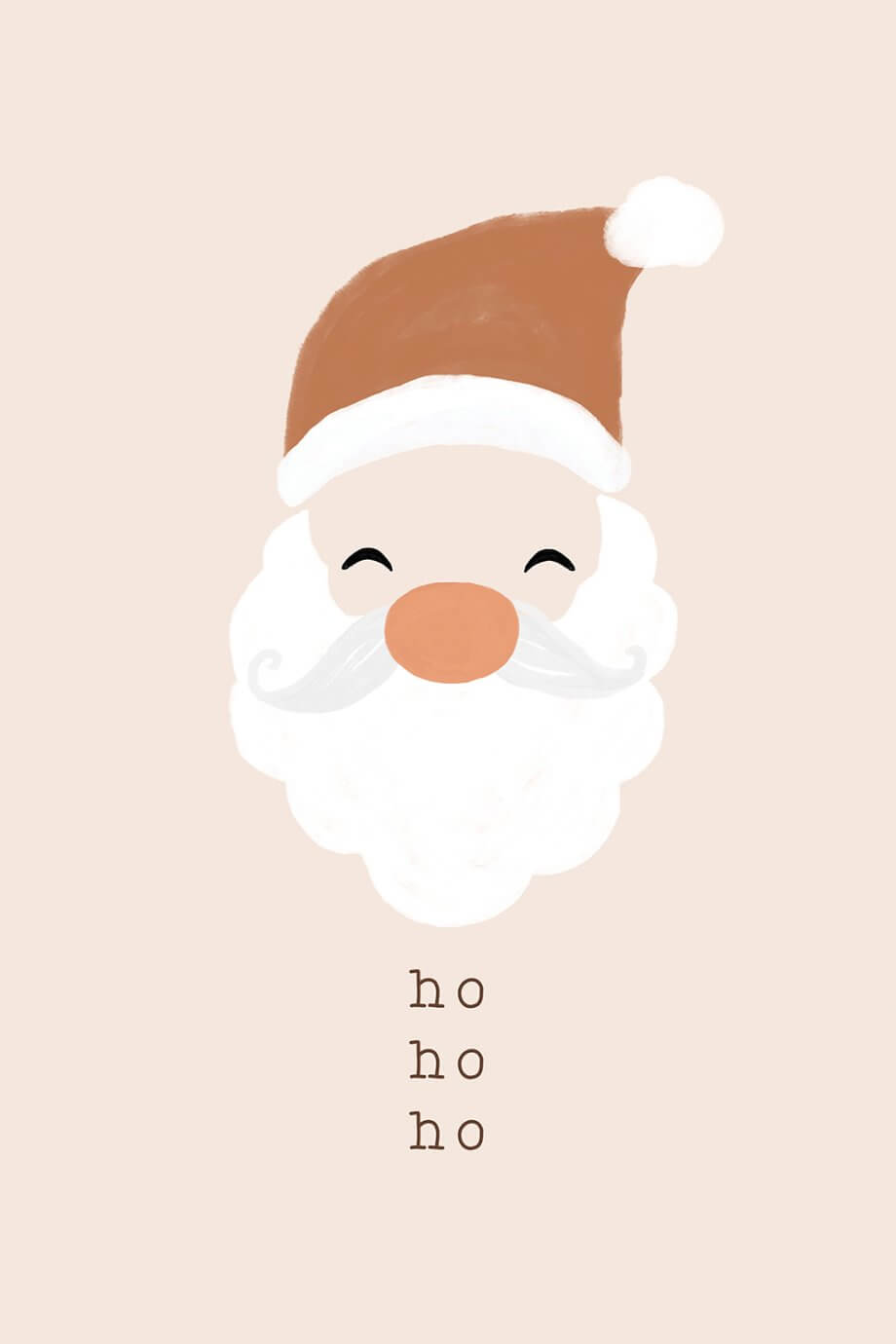 minimalist santa art