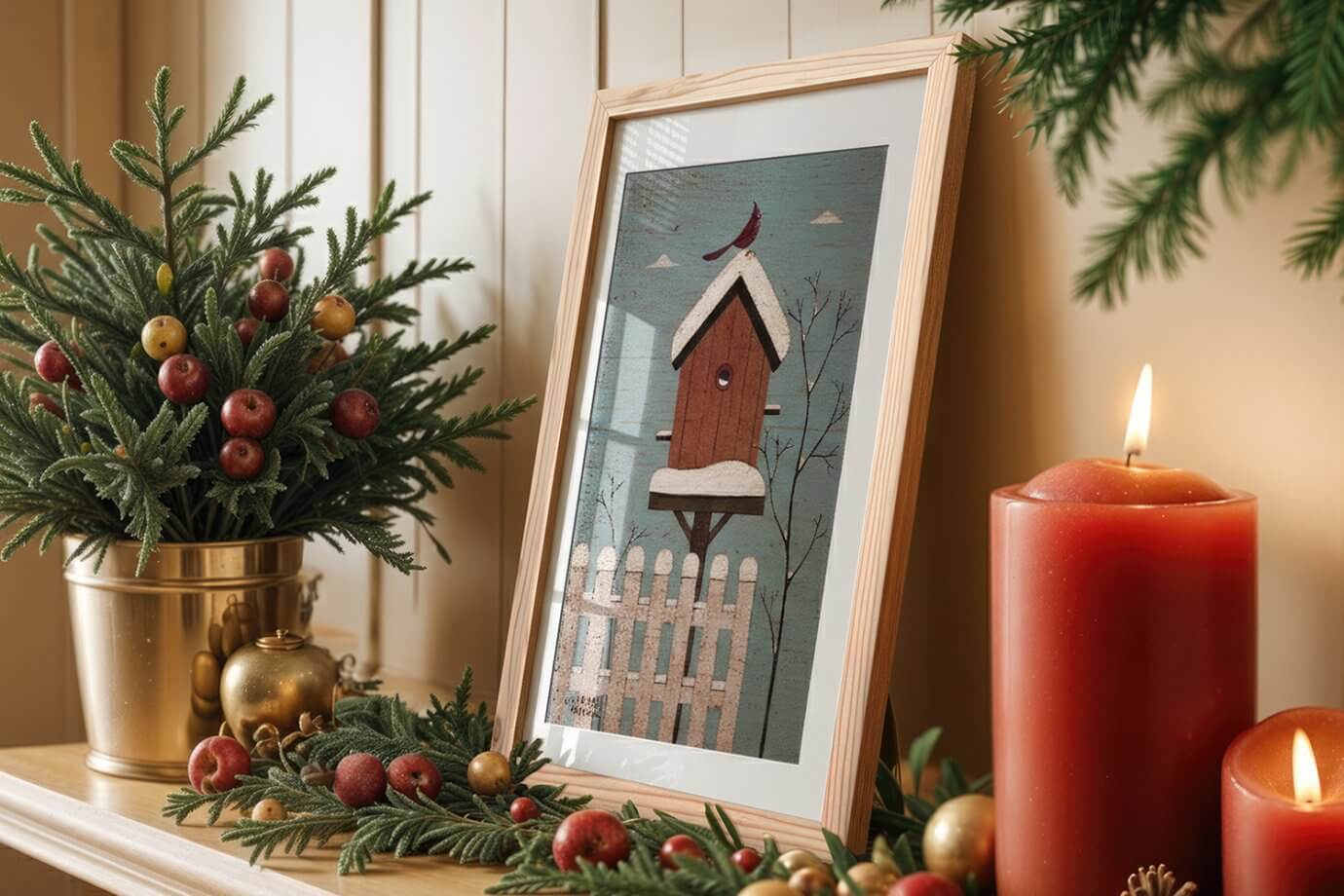 christmas and winter folk art