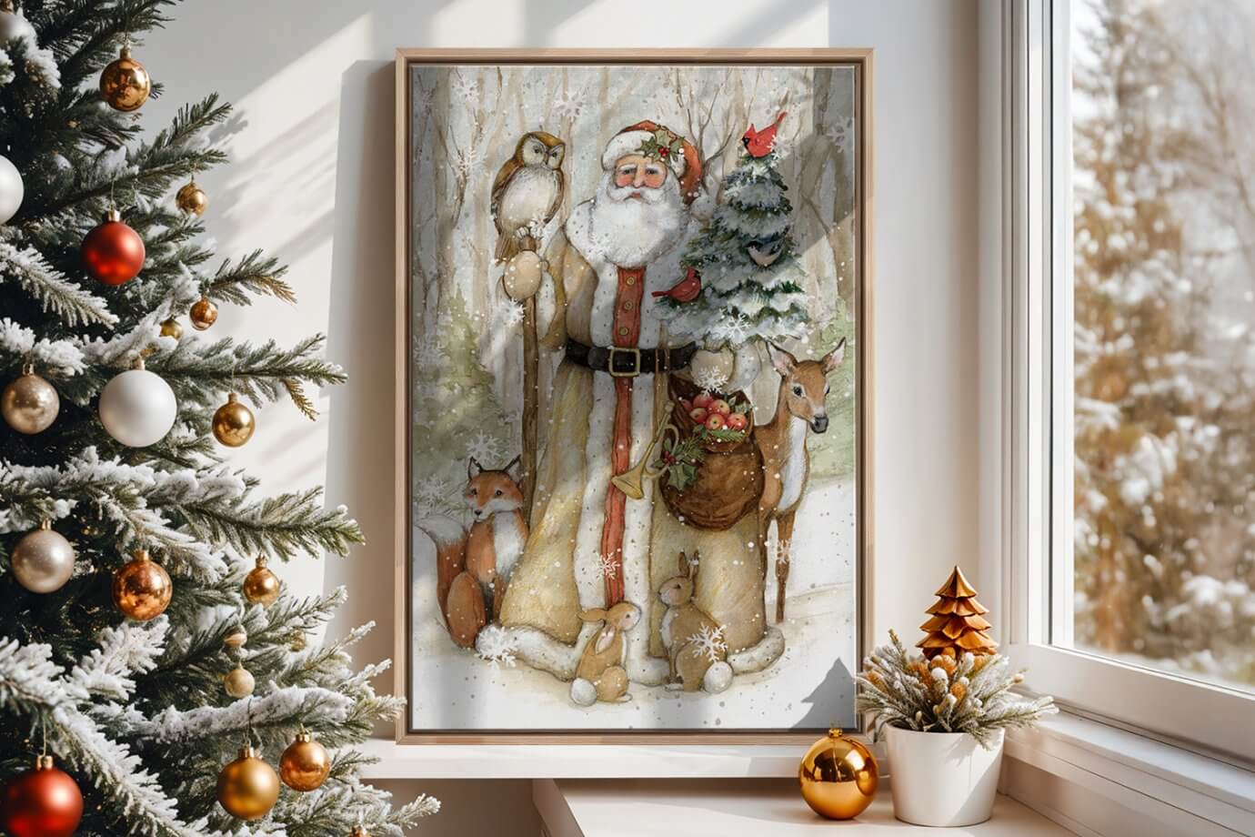 santa artwork